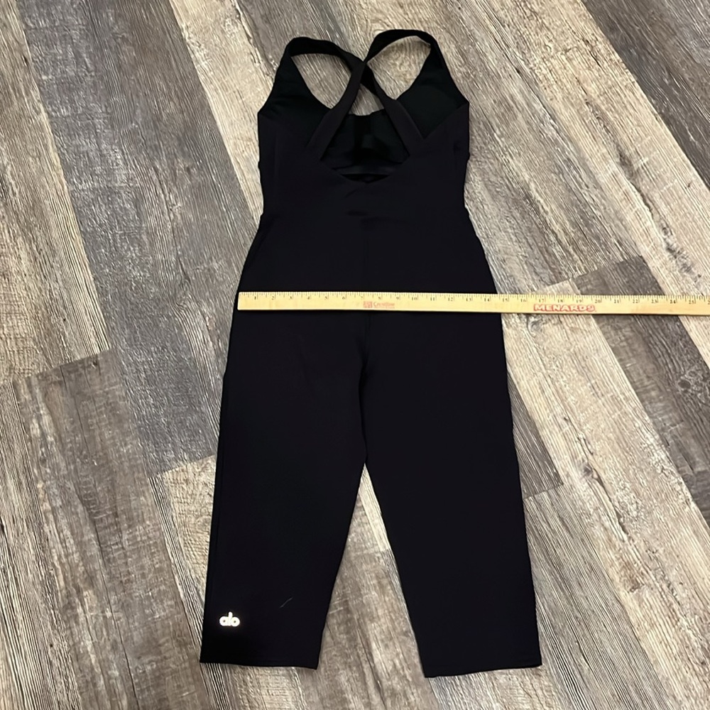 ALO Yoga Airbrush Physique Onesie Black Jumpsuit Bodysuit - Picture 12 of 16